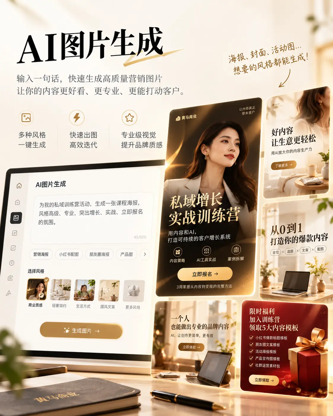 AI图片与多模态生成 真实界面