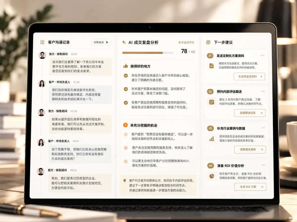咨询成交助理 真实界面